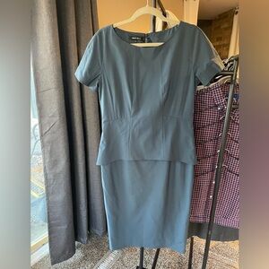 Lafayette 148 Wool Lined Career Dress Sz 8